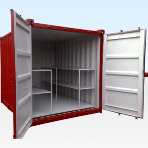 10 X 8FT FLAT FLOOR BUNDED STORE