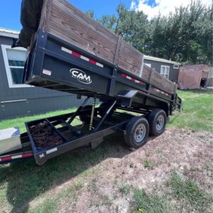2024 CAM Superline 7×14 Low Profile Dump Trailer Telescopic Lift
