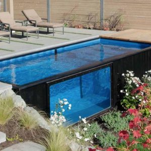 Modern swimming pool