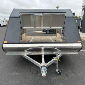 2024 SNOPRO 101x12 Hybrid Snowmobile Trailer – All-Aluminum, Lightweight, Ready for Winter
