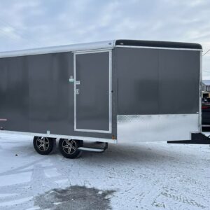 2023 Cargo Mate 8.5' x 17' Enclosed Snowmobile Trailer – Insulated, 7K GVWR, Aluminum Wheels