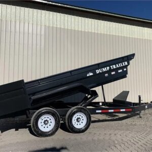 2025 NEW IA 7'x14' Low Profile Heavy-Duty Dump Trailer – Scissor Hoist, 7K Axles, 5-Gauge Floor