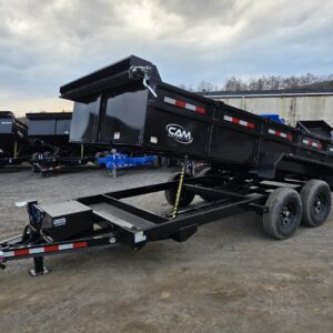 2025 Cam Superline 7’x16’ Heavy-Duty Dump Trailer – 14K GVWR, Scissor Hoist, Tarp Kit & Ramps