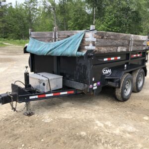 USED 2020 Cam Superline 6x10 Dump Trailer – 12K GVWR w/ Spare Tire