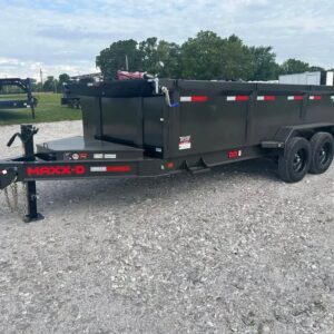 2026 MAXX-D 83x16 Tandem Dump Trailer – 17.5K GVWR, 36" Sides, 7-Gauge Floor, Wireless Remote